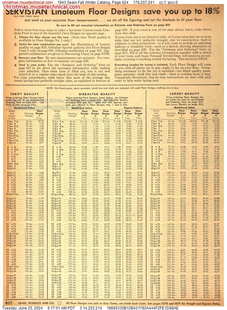 1943 Sears Fall Winter Catalog, Page 924