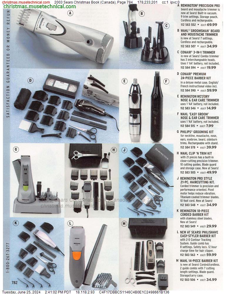 2003 Sears Christmas Book (Canada), Page 784