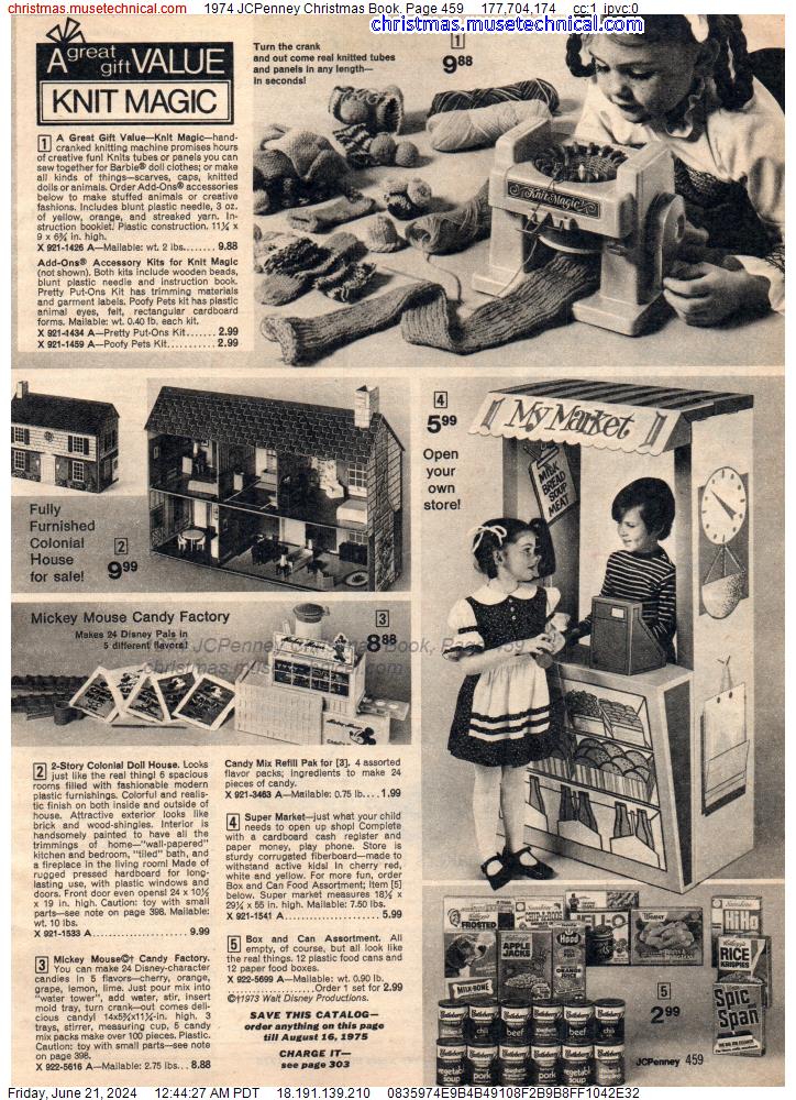 1974 JCPenney Christmas Book, Page 459