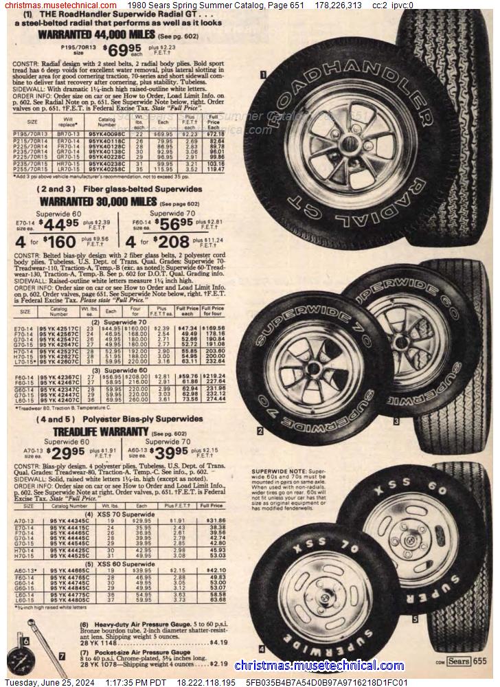 1980 Sears Spring Summer Catalog, Page 651