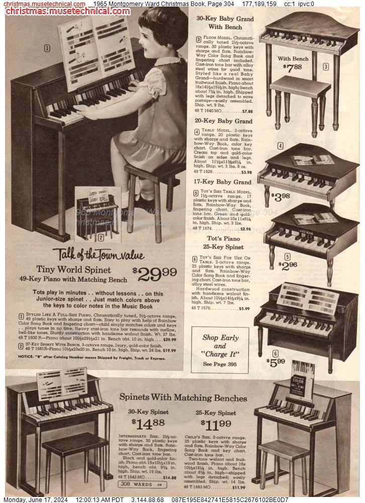1965 Montgomery Ward Christmas Book, Page 304