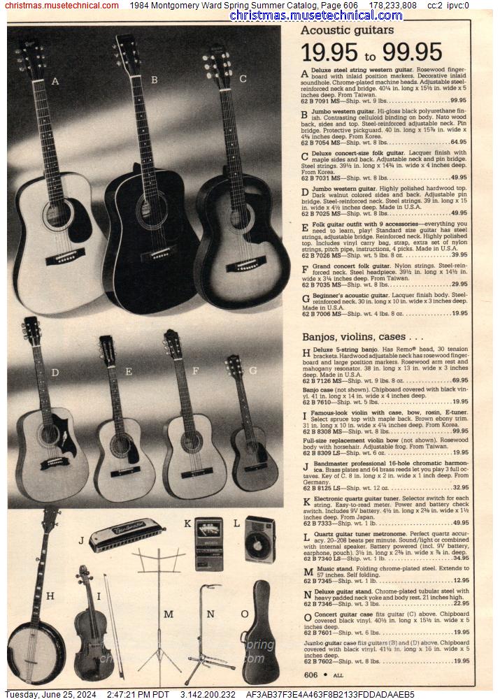 1984 Montgomery Ward Spring Summer Catalog, Page 606