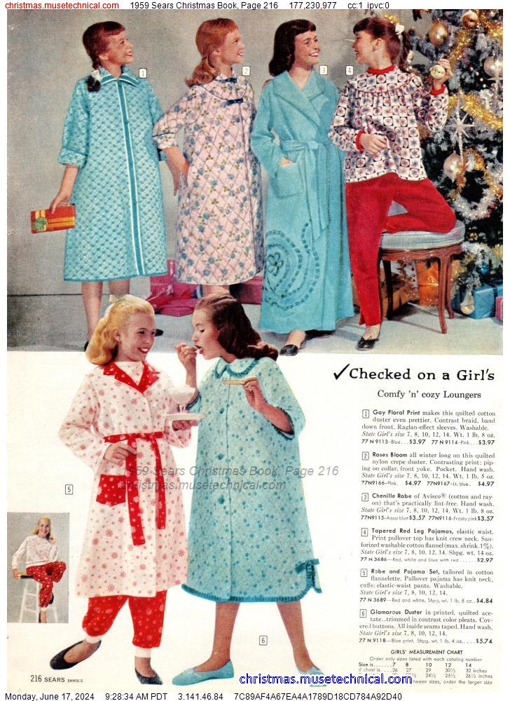 1959 Sears Christmas Book, Page 216