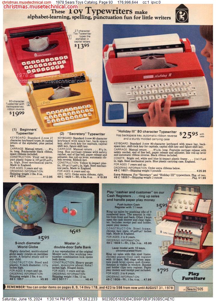1978 Sears Toys Catalog, Page 93
