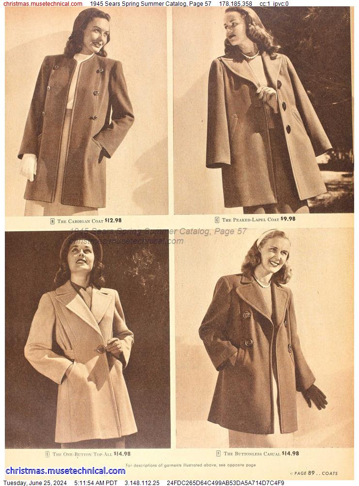 1945 Sears Spring Summer Catalog, Page 57