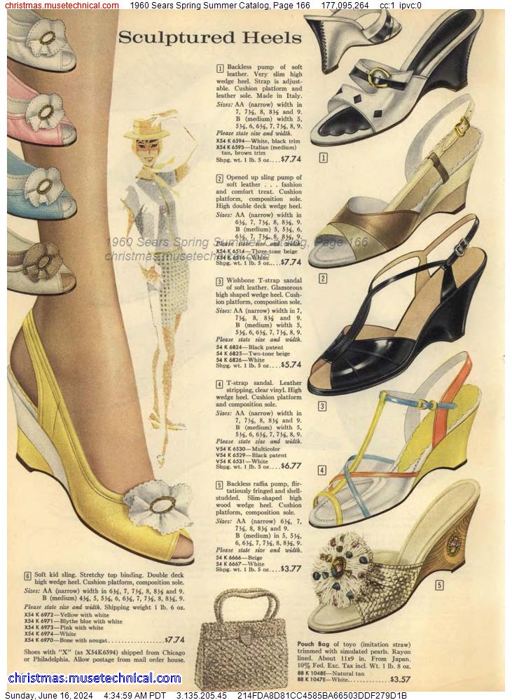1960 Sears Spring Summer Catalog, Page 166
