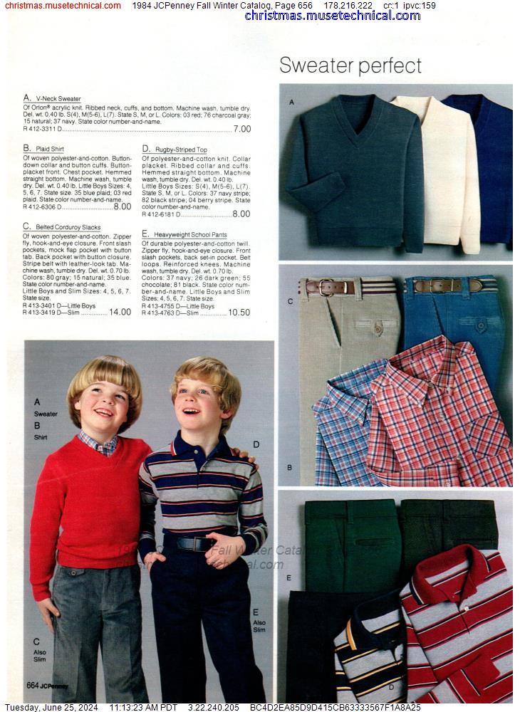 1984 JCPenney Fall Winter Catalog, Page 656