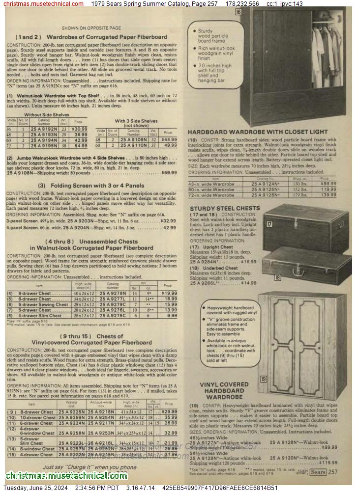 1979 Sears Spring Summer Catalog, Page 257
