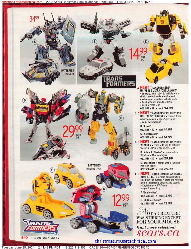 2008 Sears Christmas Book (Canada), Page 868