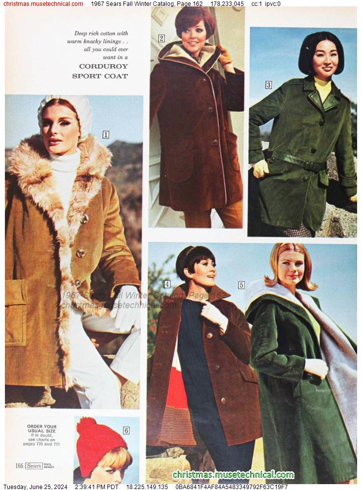 1967 Sears Fall Winter Catalog, Page 162