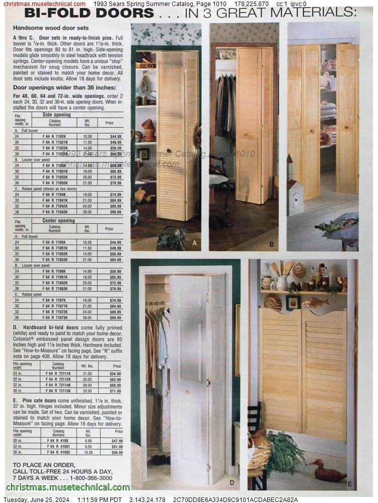 1993 Sears Spring Summer Catalog, Page 1010