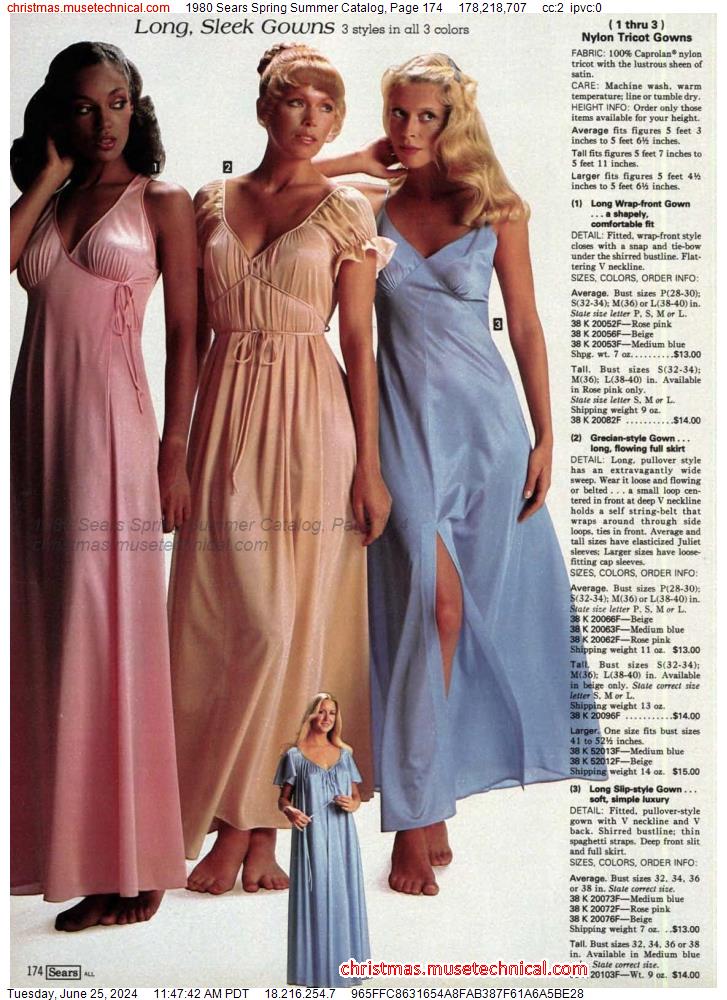 1980 Sears Spring Summer Catalog, Page 174