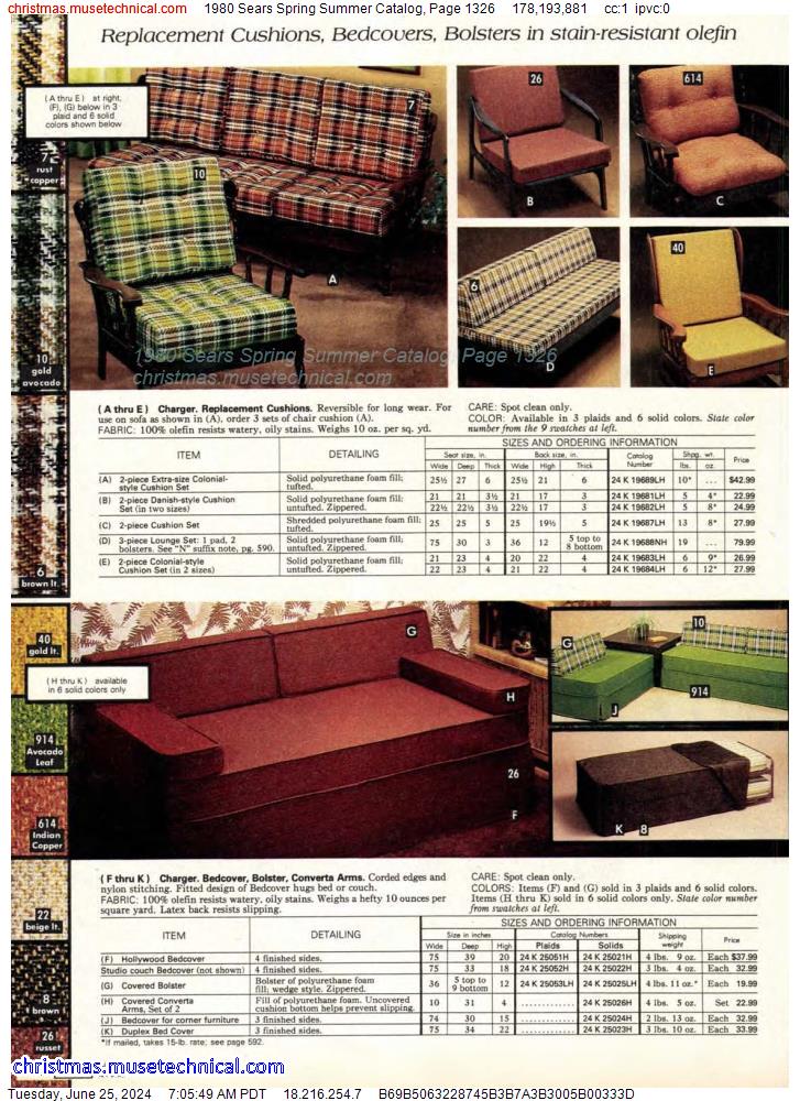 1980 Sears Spring Summer Catalog, Page 1326