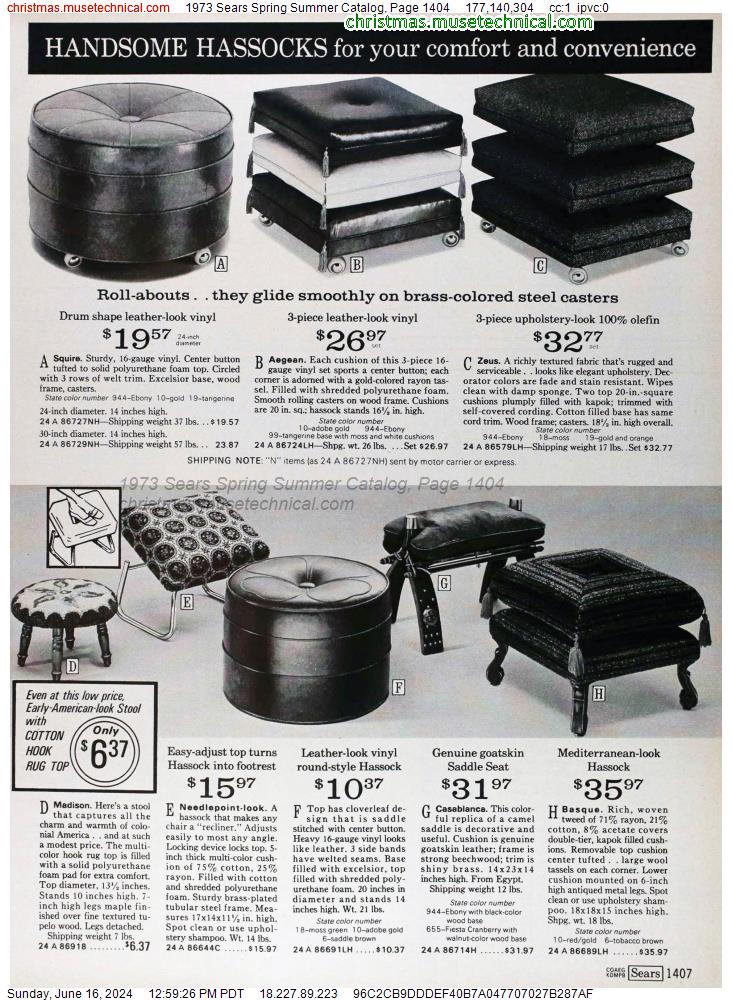 1973 Sears Spring Summer Catalog, Page 1404