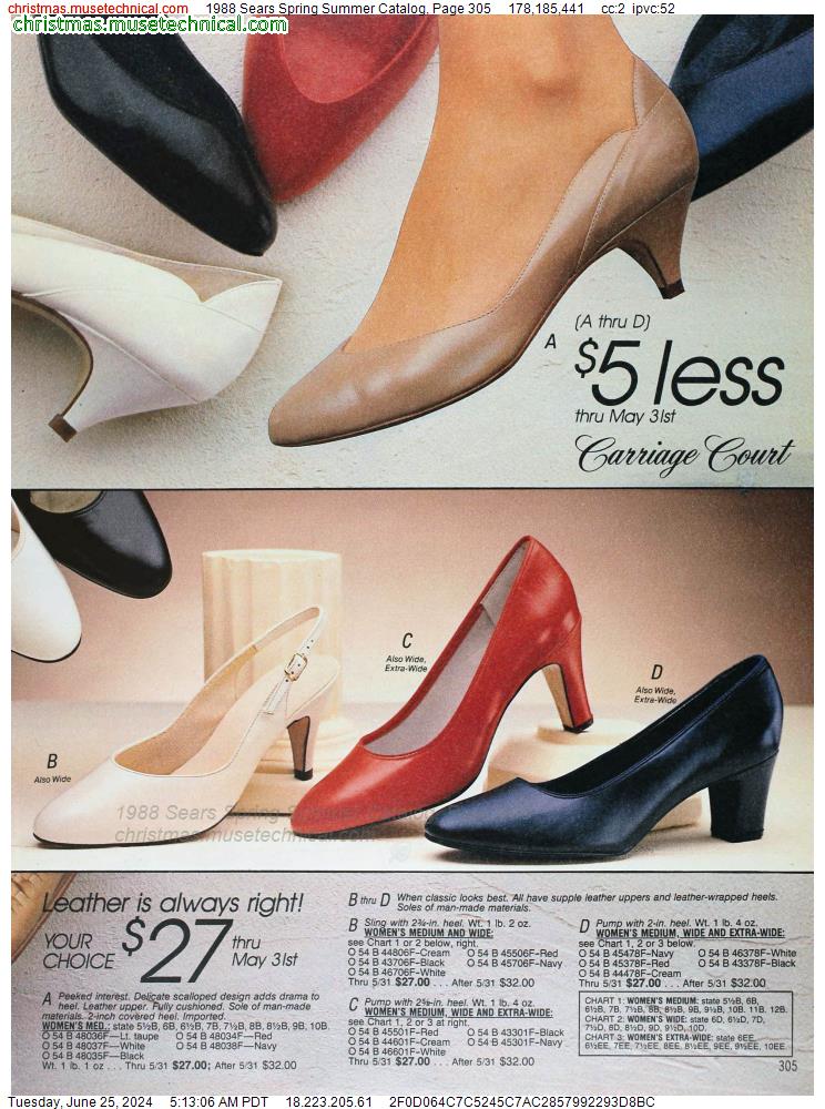 1988 Sears Spring Summer Catalog, Page 305