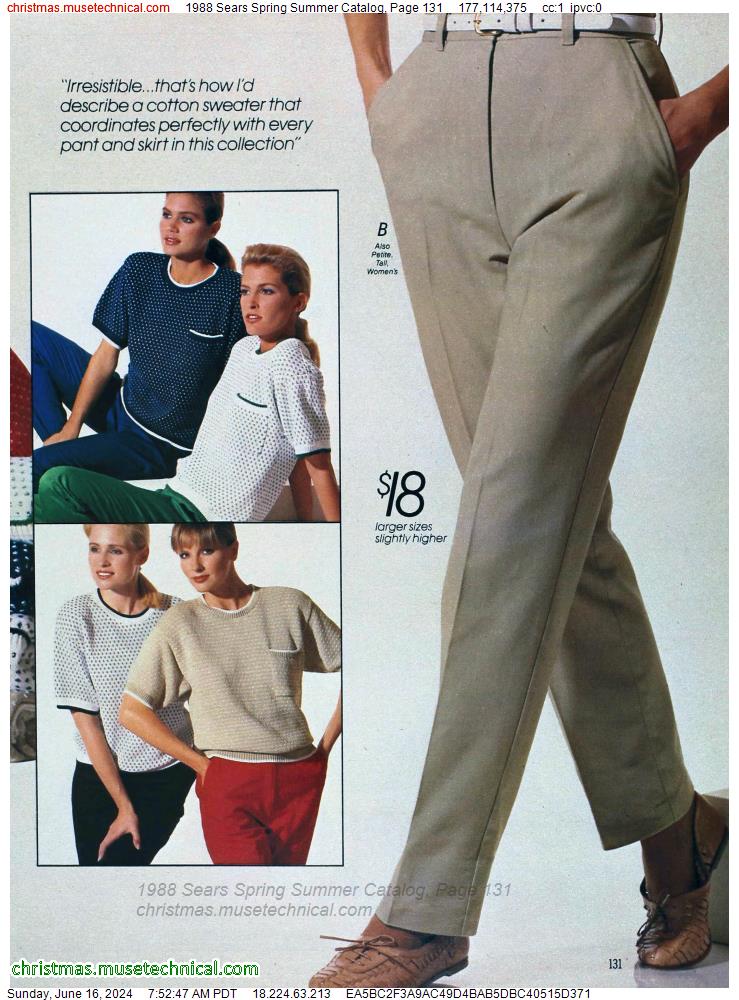 1988 Sears Spring Summer Catalog, Page 131