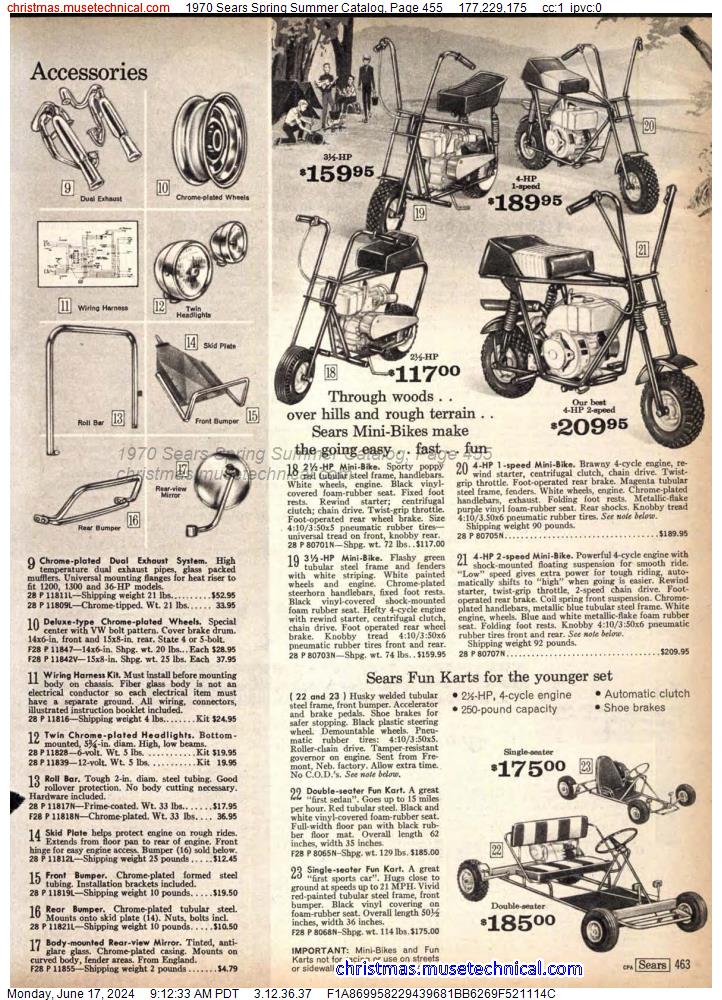 1970 Sears Spring Summer Catalog, Page 455