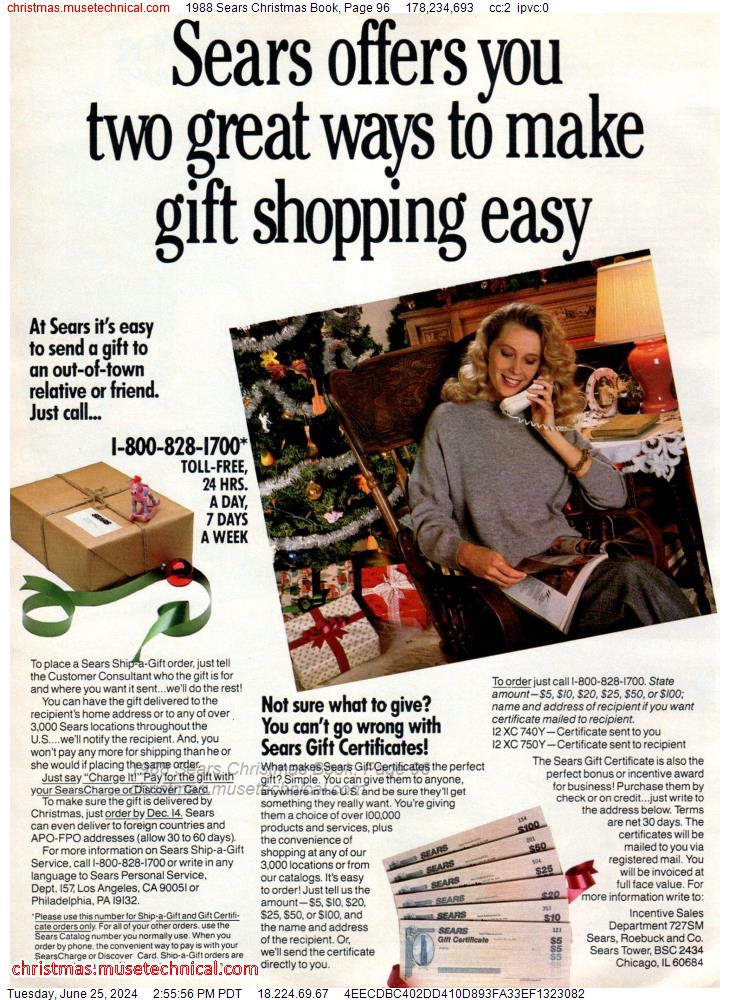 1988 Sears Christmas Book, Page 96