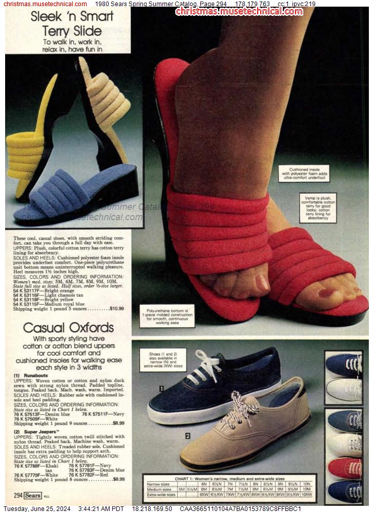 1980 Sears Spring Summer Catalog, Page 294
