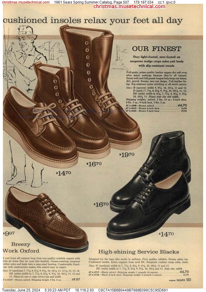 1961 Sears Spring Summer Catalog, Page 507