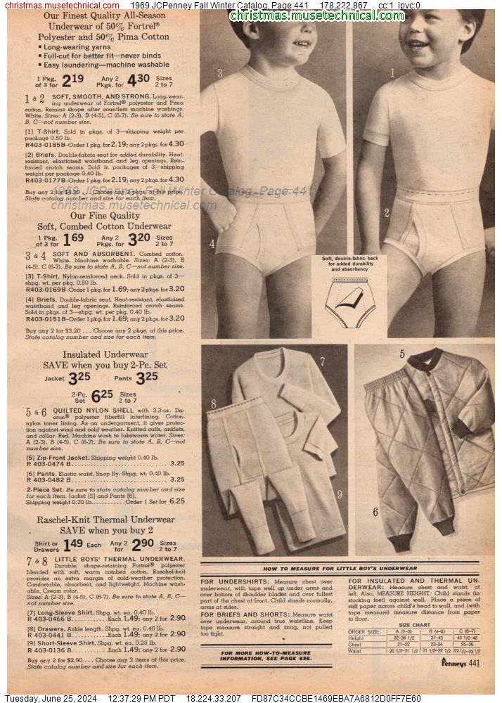 1969 JCPenney Fall Winter Catalog, Page 441