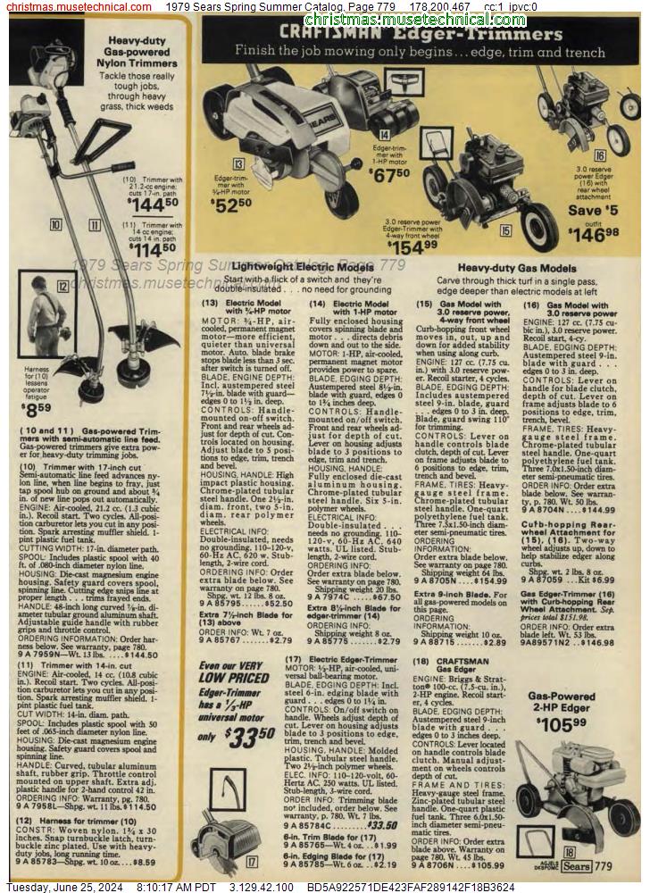1979 Sears Spring Summer Catalog, Page 779