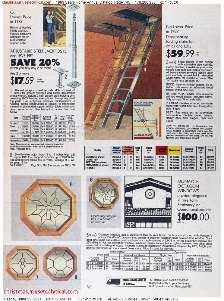 1989 Sears Home Annual Catalog, Page 745