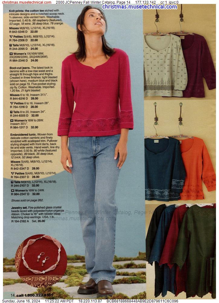 2000 JCPenney Fall Winter Catalog, Page 14