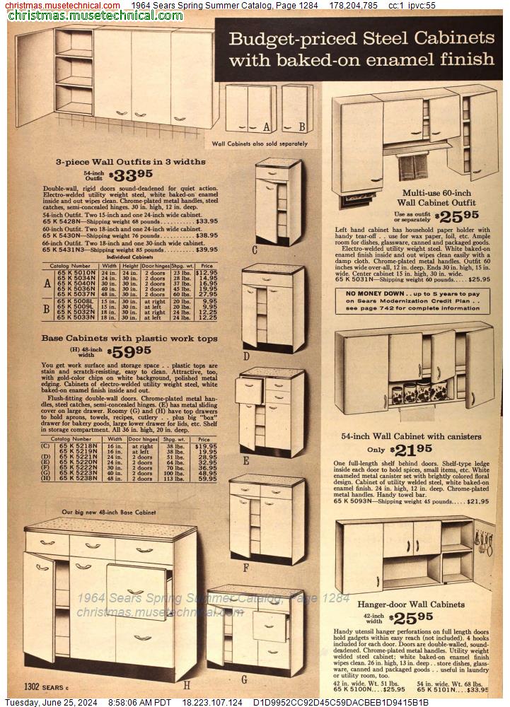 1964 Sears Spring Summer Catalog, Page 1284