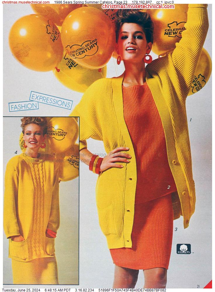 1986 Sears Spring Summer Catalog, Page 23