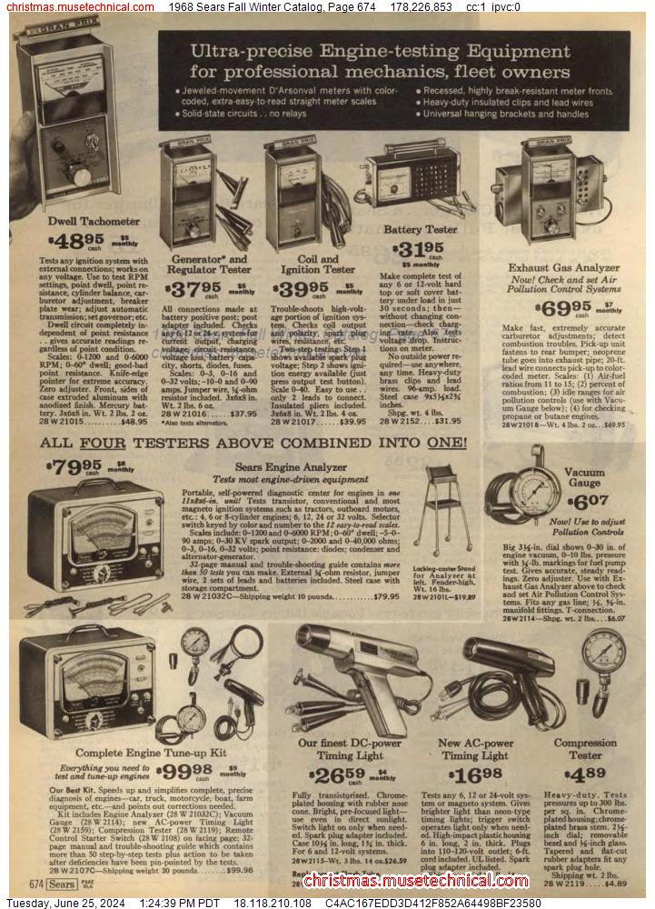 1968 Sears Fall Winter Catalog, Page 674