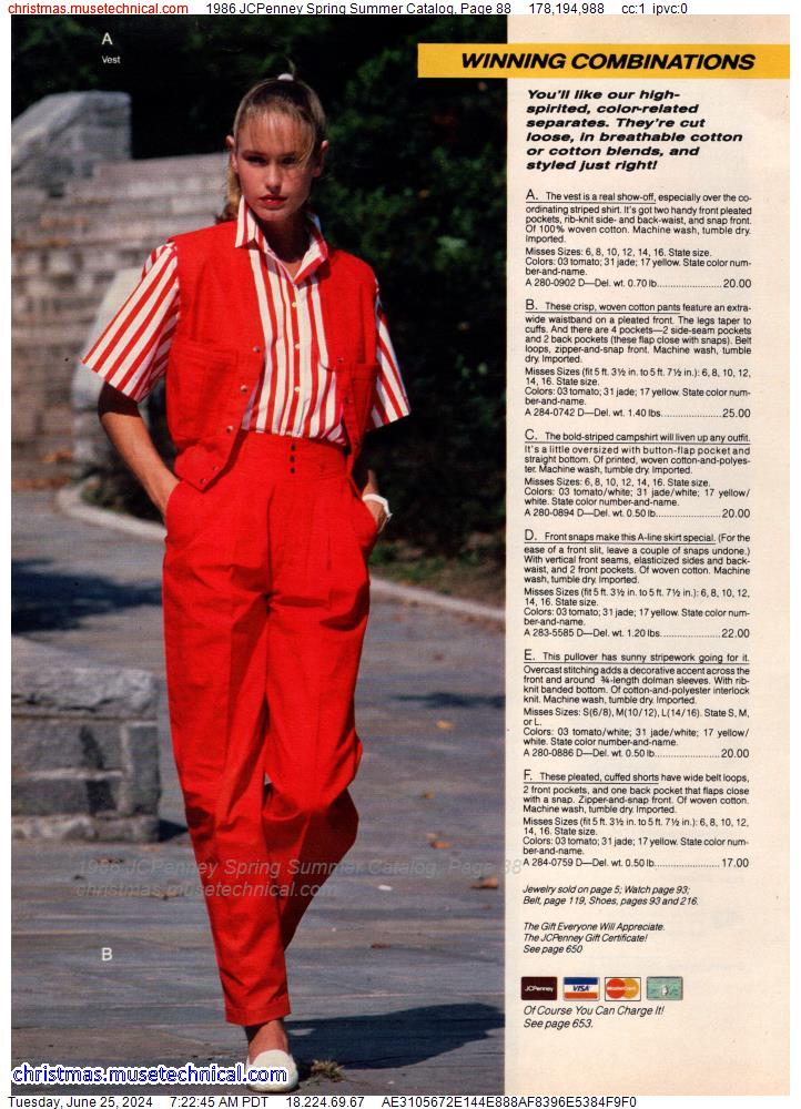 1986 JCPenney Spring Summer Catalog, Page 88