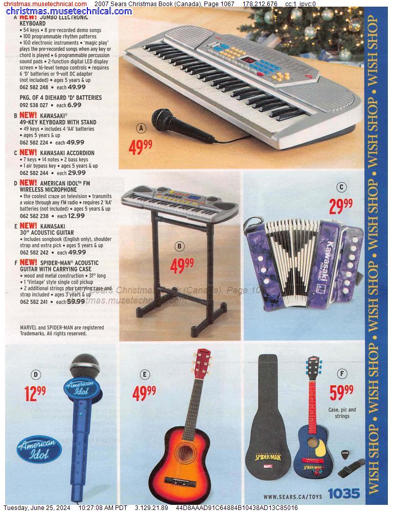 2007 Sears Christmas Book (Canada), Page 1067