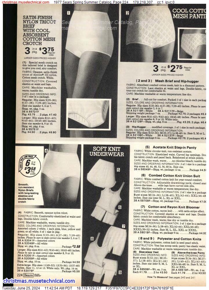 1977 Sears Spring Summer Catalog, Page 224