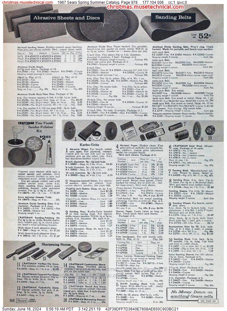 1967 Sears Spring Summer Catalog, Page 978