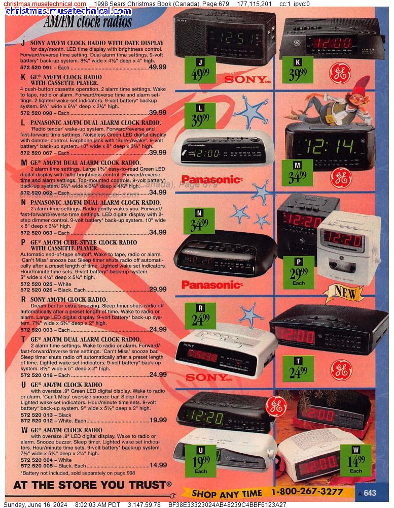 1998 Sears Christmas Book (Canada), Page 679