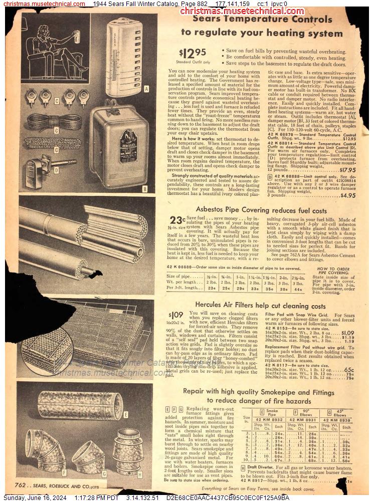 1944 Sears Fall Winter Catalog, Page 882
