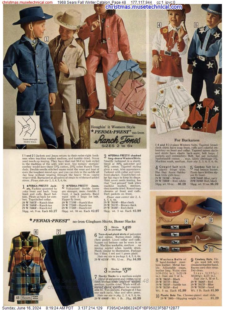 1968 Sears Fall Winter Catalog, Page 48