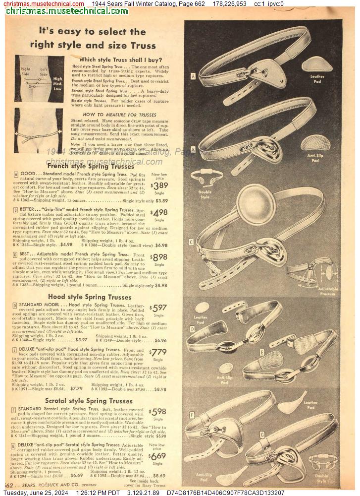 1944 Sears Fall Winter Catalog, Page 662