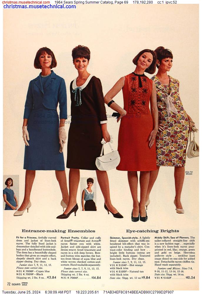 1964 Sears Spring Summer Catalog, Page 69