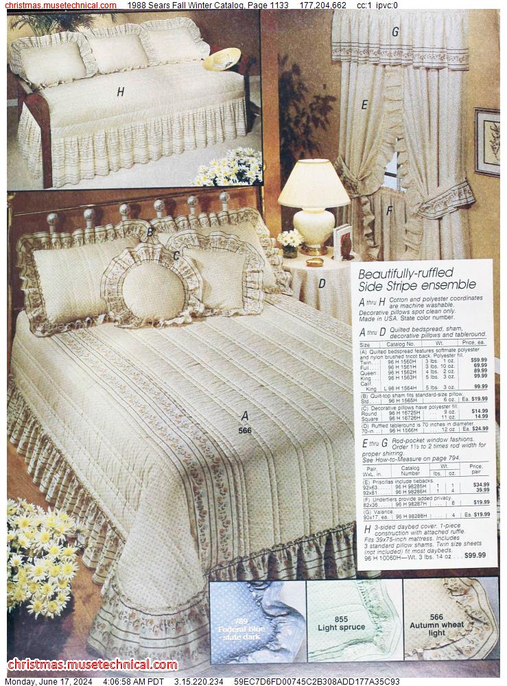 1988 Sears Fall Winter Catalog, Page 1133