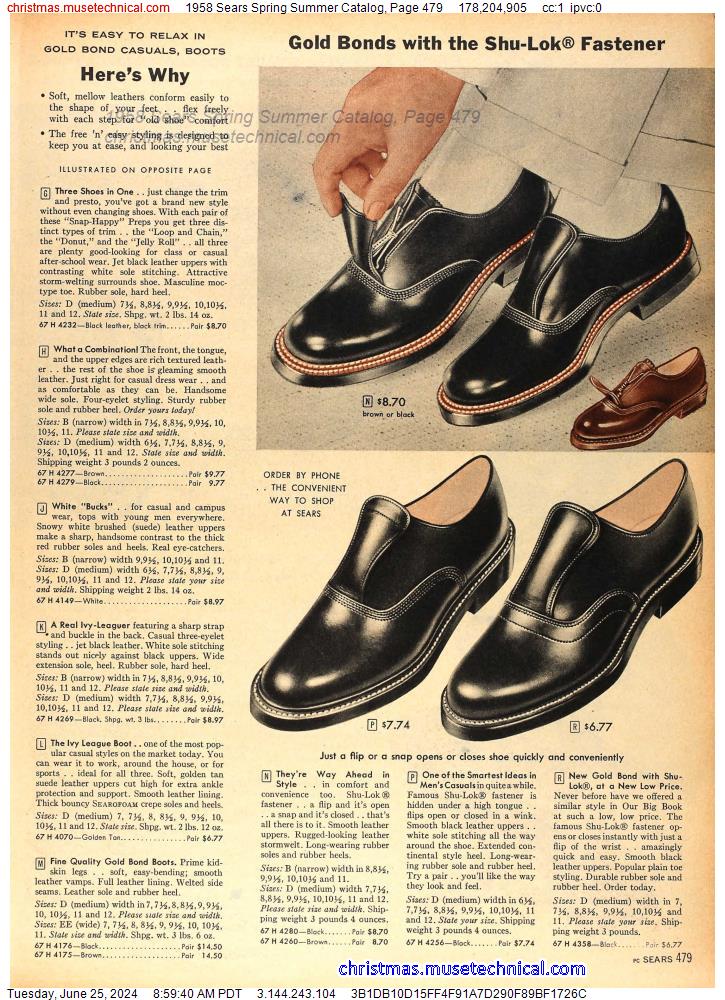 1958 Sears Spring Summer Catalog, Page 479