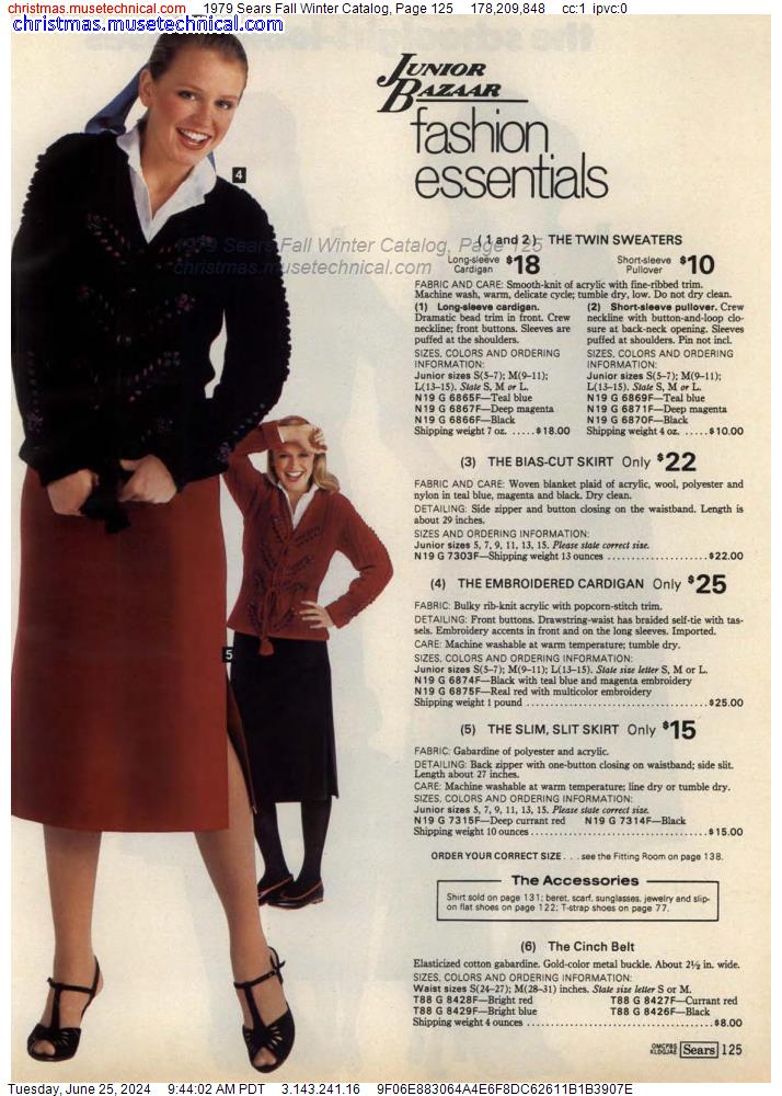 1979 Sears Fall Winter Catalog, Page 125