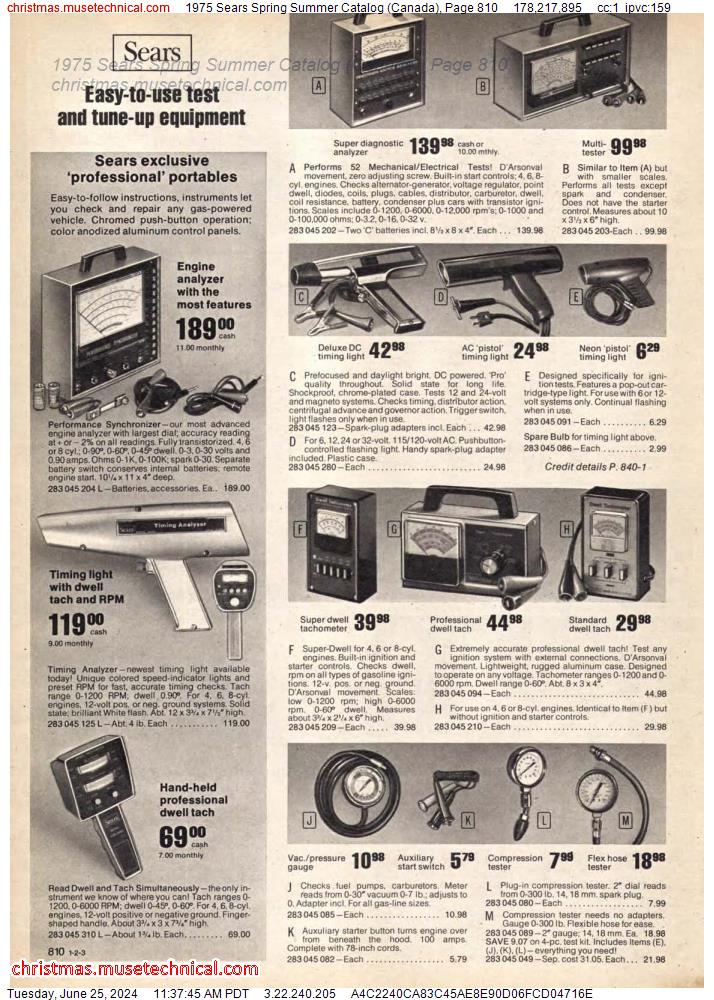 1975 Sears Spring Summer Catalog (Canada), Page 810