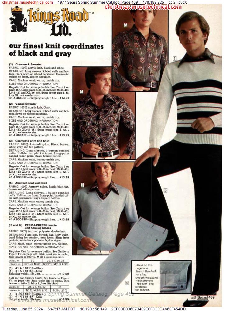 1977 Sears Spring Summer Catalog, Page 469