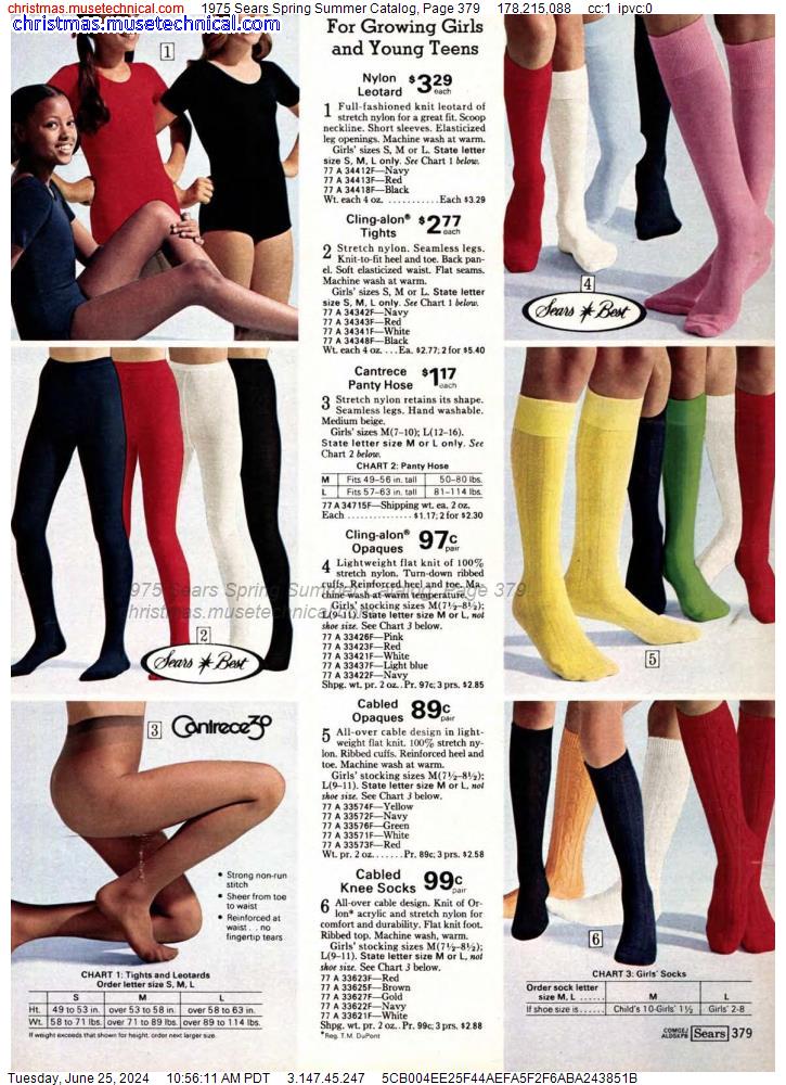 1975 Sears Spring Summer Catalog, Page 379
