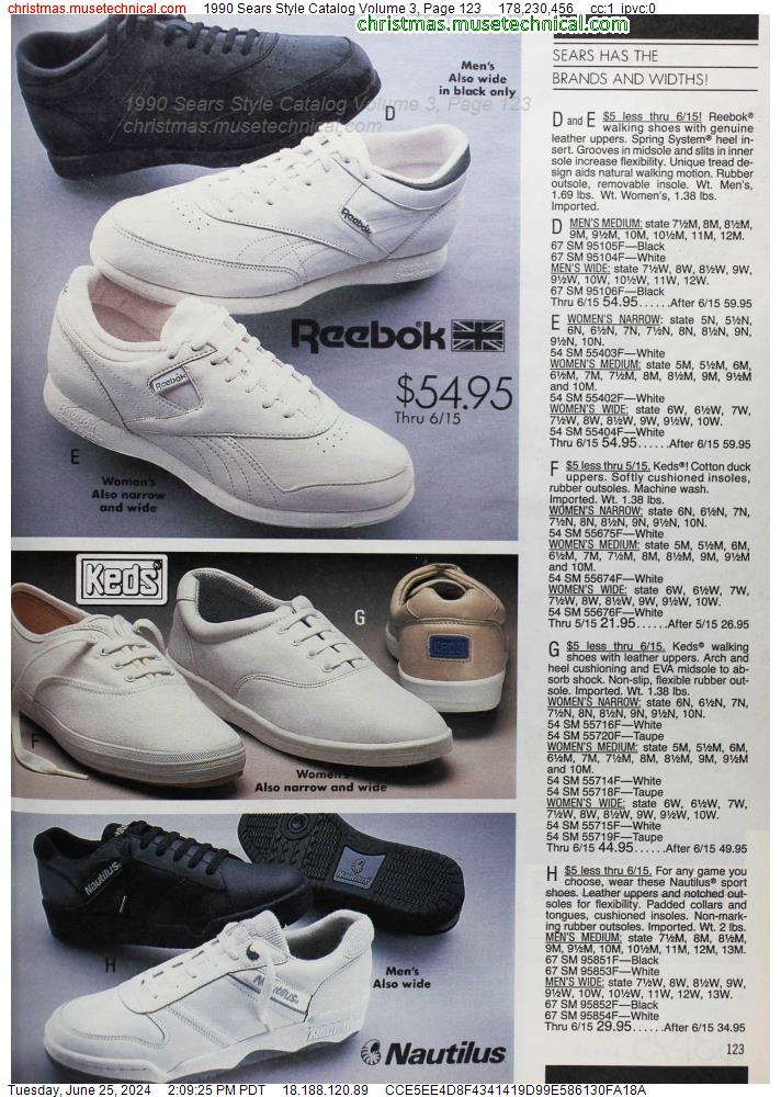 1990 Sears Style Catalog Volume 3, Page 123