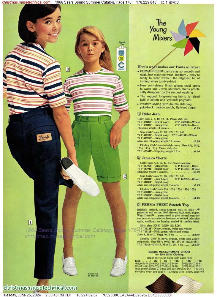 1968 Sears Spring Summer Catalog, Page 176