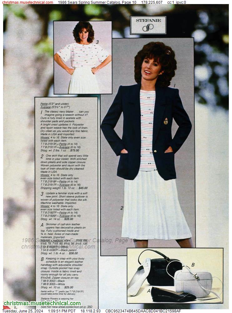 1986 Sears Spring Summer Catalog, Page 10