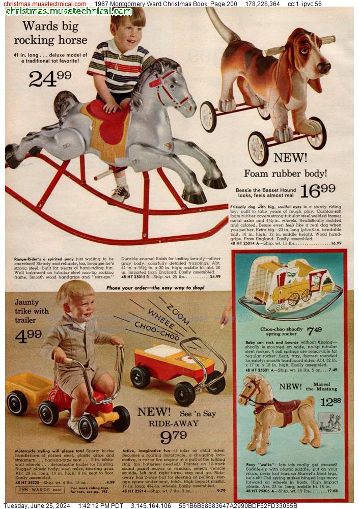 1967 Montgomery Ward Christmas Book, Page 200
